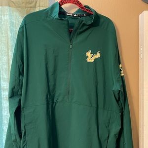 USF Adidas Climalite LS 1/4 zip